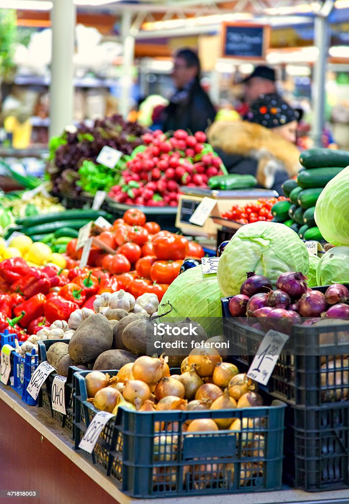 Овощной рынок - Стоковые фото Базар роялти-фри