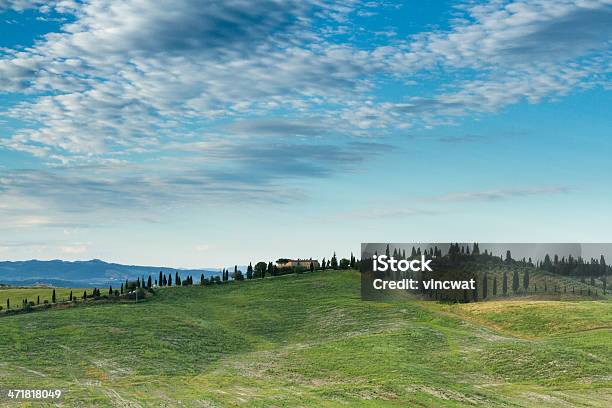 Foto de Les Collines Du Creta Senesi e mais fotos de stock de Campo - Campo, Cena Rural, Cipreste