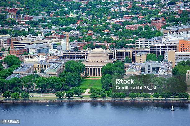 An Aerial View Of The Mit Campus Of Boston Stock Photo - Download Image Now - Massachusetts, Organized Group, Technology