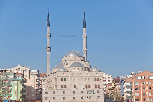 istock mosque with wellcome ramadan sign at ankara turkey 471818775