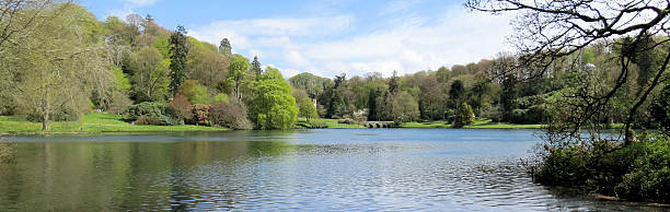 istock Palladian Bridge across lake 471818803