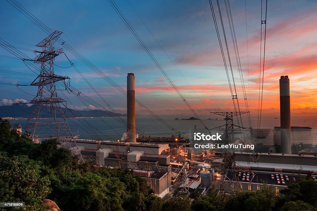 Power Station - Lizenzfrei Abenddämmerung Stock-Foto