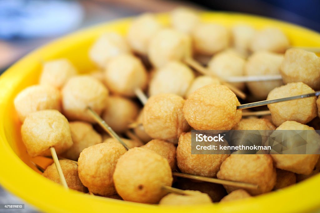 Fish balls A basin of big and delicious fish balls. 2015 Stock Photo