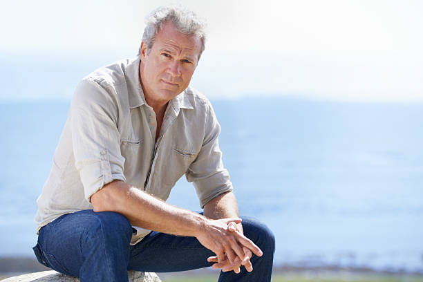 istock Years of rugged experience are reflected in his face 471820021