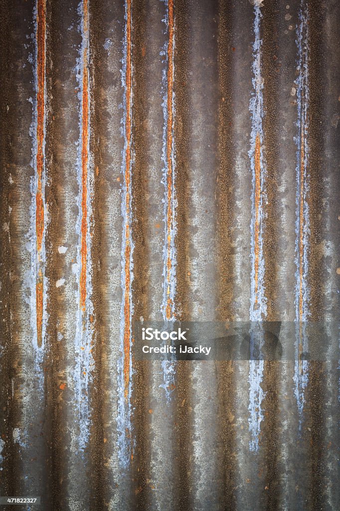 Rusty Zinc pared - Foto de stock de Abstracto libre de derechos