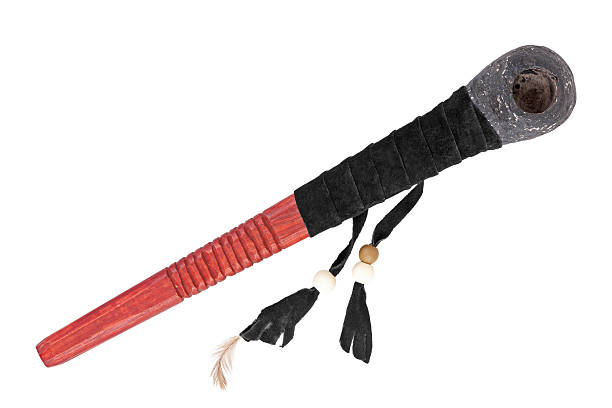 istock Pipe of peace with braided suede 471823115