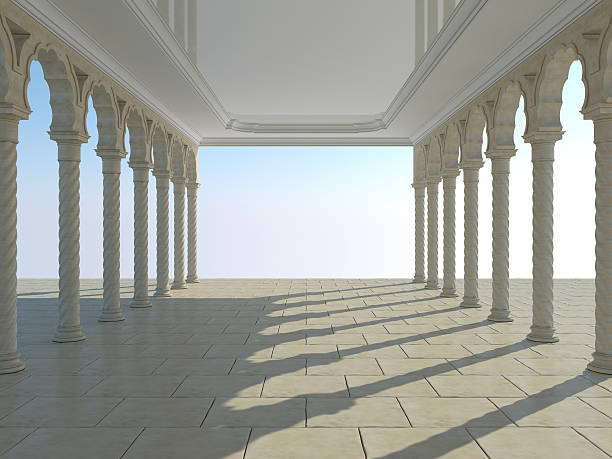 istock Colonnade of ancient columns 471824588