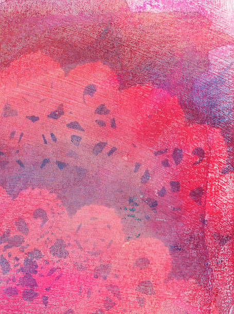 istock Textured background of lace silhouette with pinks and purples 471824762
