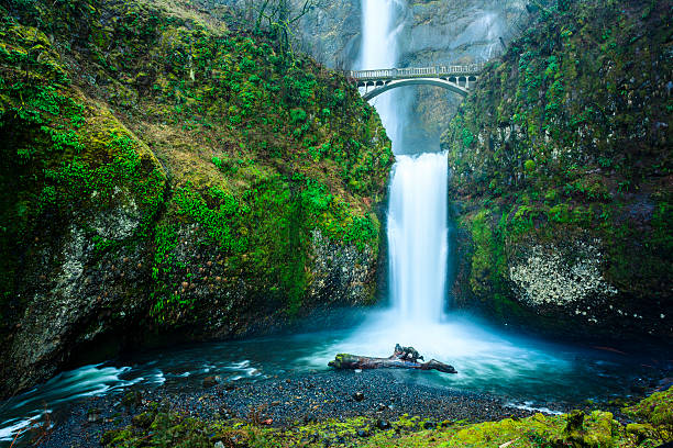 Multnomah Waterfall stock photo