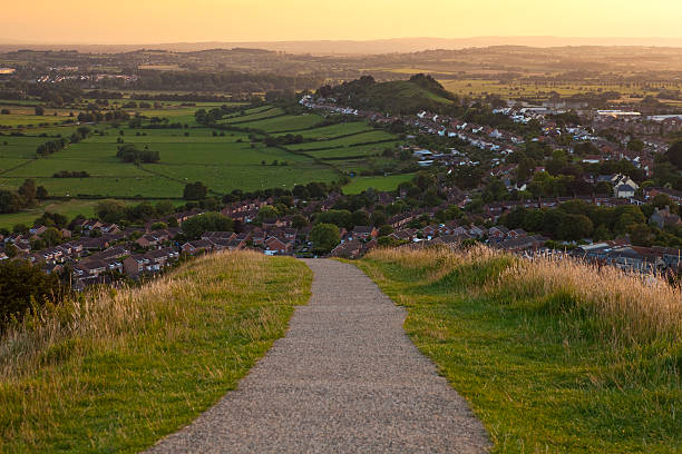 istock Walking down from the Glastonbury Tor at Sunset 471825291