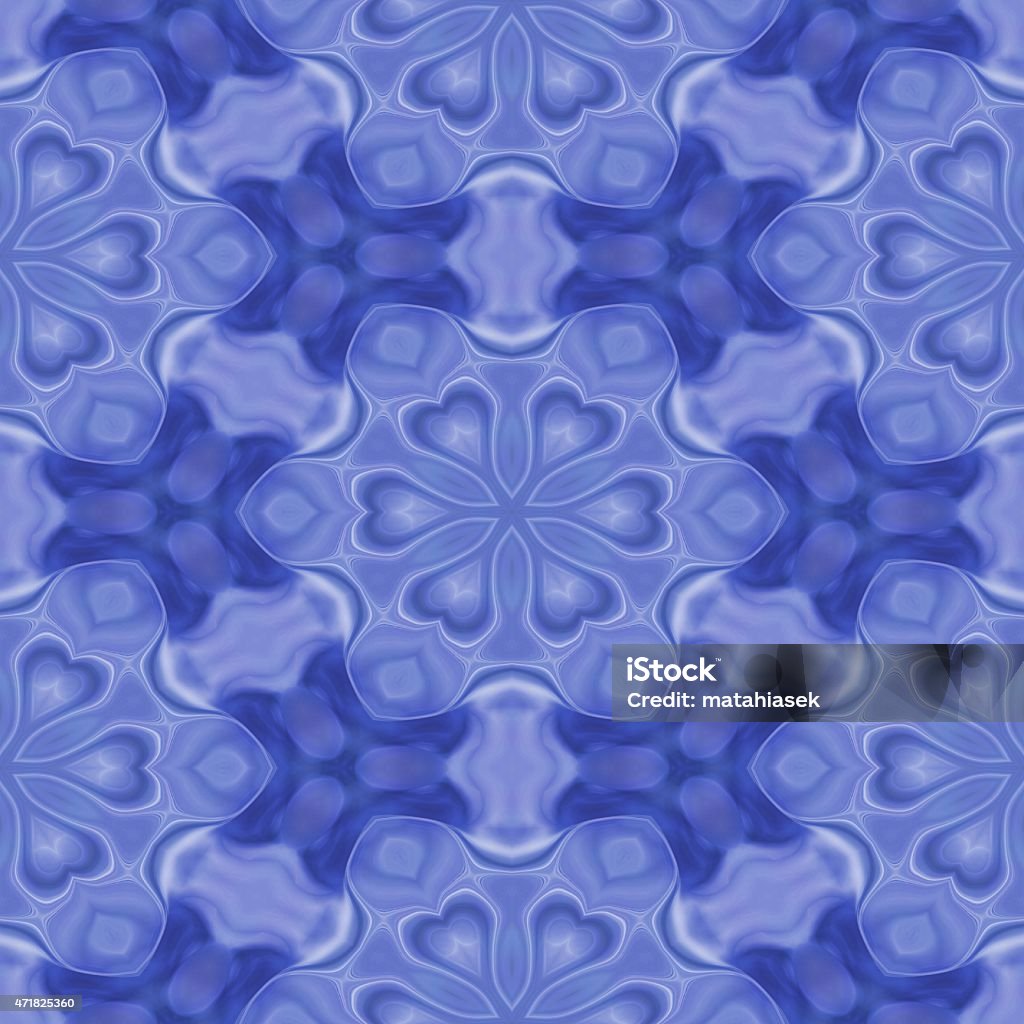 Seamless kaleidoscope texture or pattern in blue 3 Seamless kaleidoscope texture or pattern in blue 3 - wallpaper pattern 2015 stock illustration