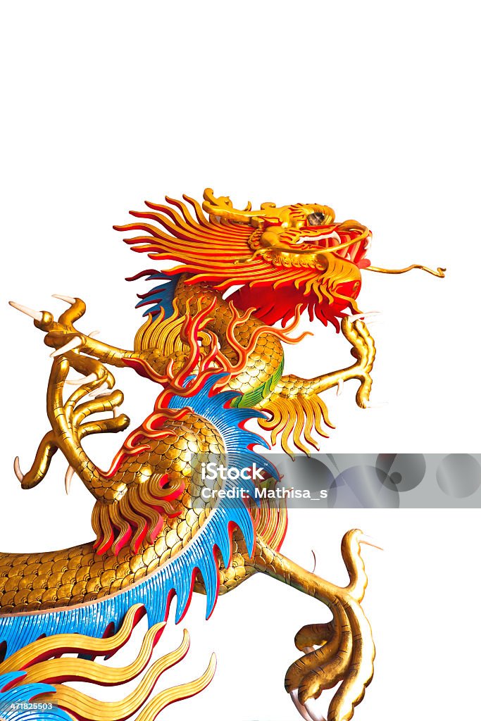 Chinesischer Drache statue - Lizenzfrei Allegorie Stock-Foto