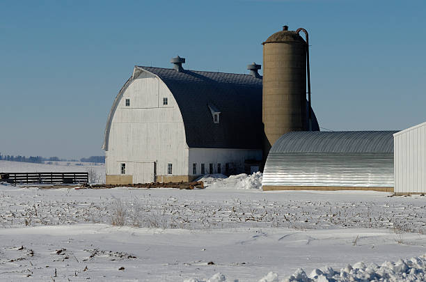 mansard stodoła i silos - quonset zdjęcia i obrazy z banku zdjęć