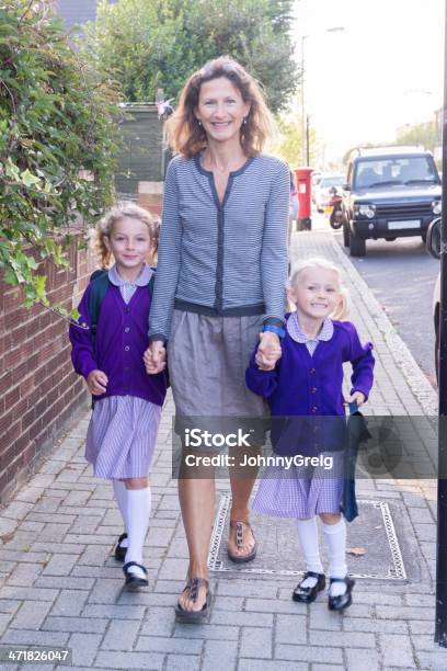 School Run Stock Photo - Download Image Now - Child, Education, Uniform