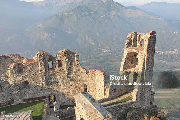 Sacra Di San Michele Abbey Stock Photo - Download Image Now - Abbey - Monastery, Ancient, Architecture