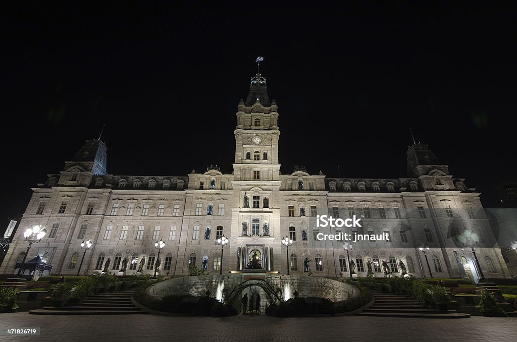 Herrliche Quebec Parlaments in der Nacht, Kanada - Lizenzfrei Architektur Stock-Foto
