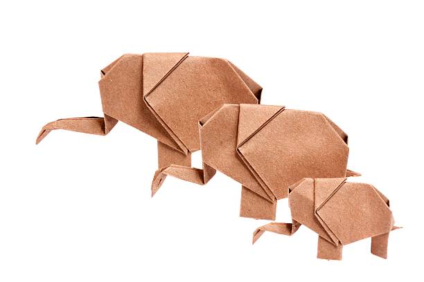 istock origami elephants recycle paper 471826923