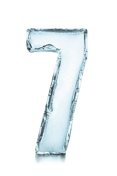 istock Number 7 frozen ice block 471828407