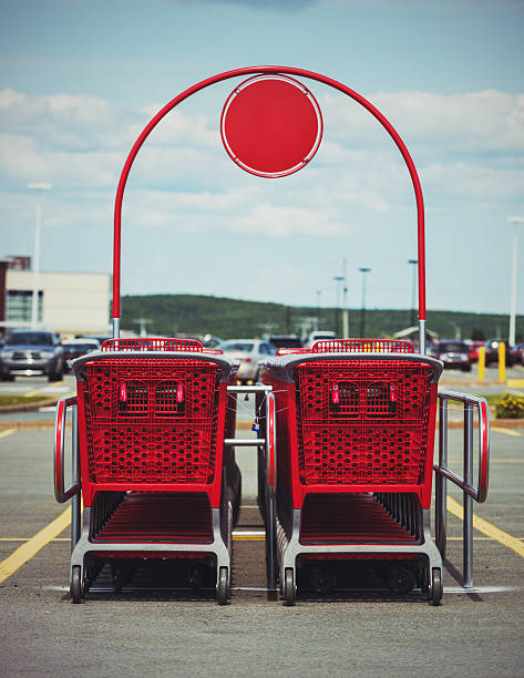 shopping cart corral - 畜欄 個照片及圖片檔
