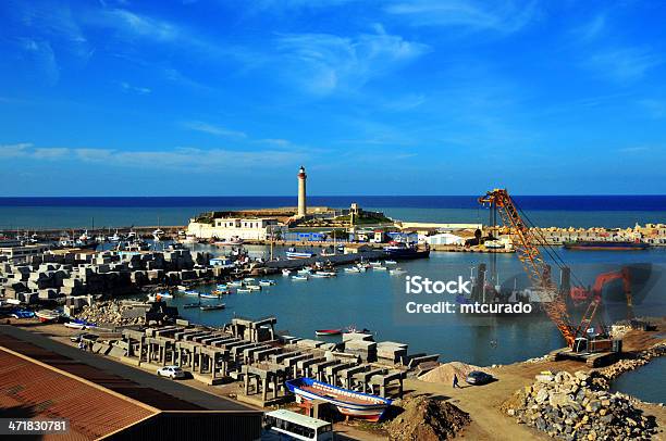 Cherchell Algeria Harbor General View Stock Photo - Download Image Now - Algeria, Harbor, Commercial Dock
