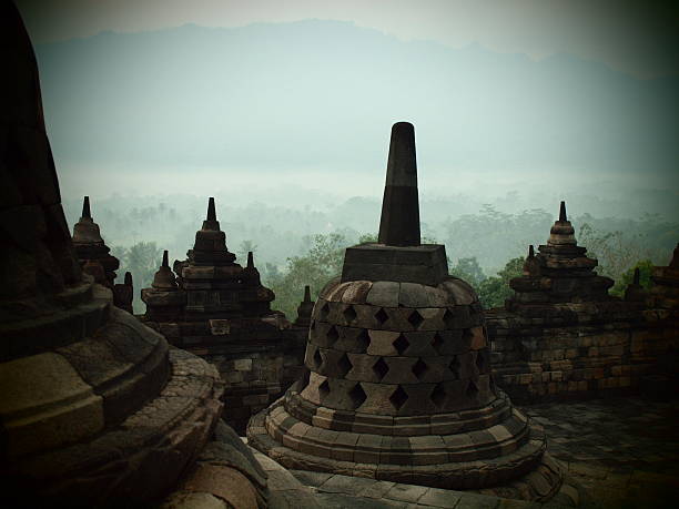 Borobudur Buddhist Temple stock photo