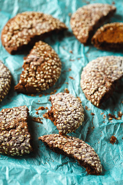 istock Healthy Fresh Baked Cookies with Sesame 471833844