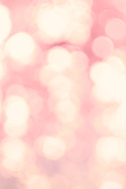 istock Soft pink lights background with bokeh.  Festive background. 471834233