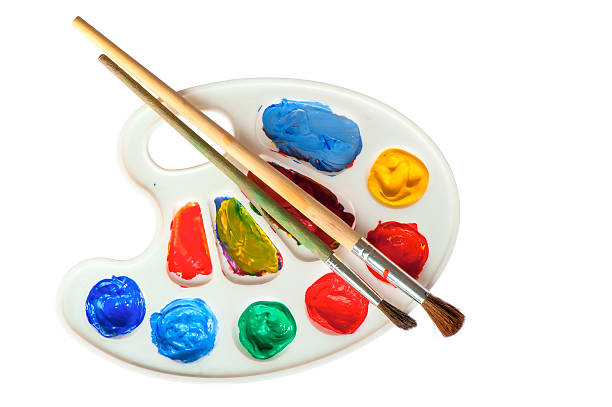 istock palette with brushes isolated closeup 471836274