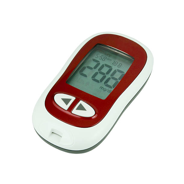 глюкоза крови тест-настоящему высоких результатов - diabetes high up blood sugar test glucose стоковые фото и изображения