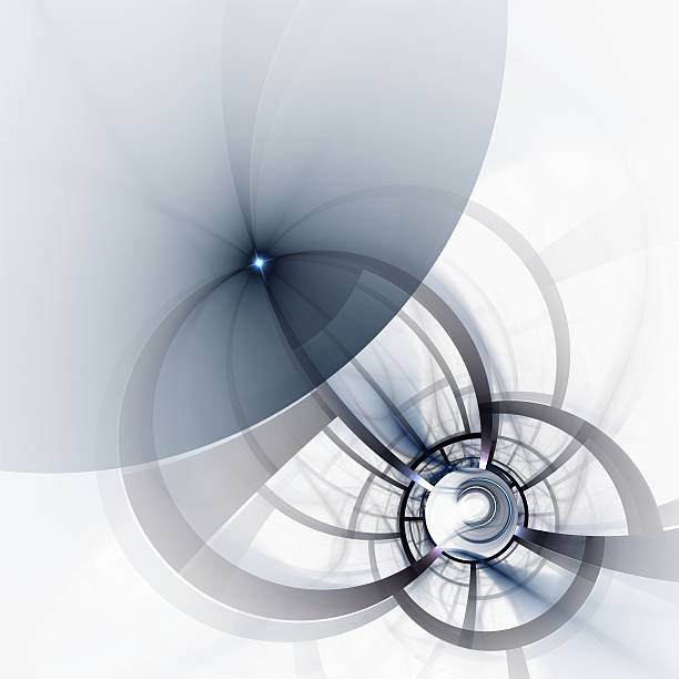 istock Abstract fractal blue on the white background 471838689