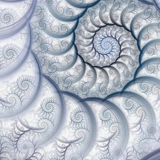 istock Abstract fractal spiral on the white background 471838713