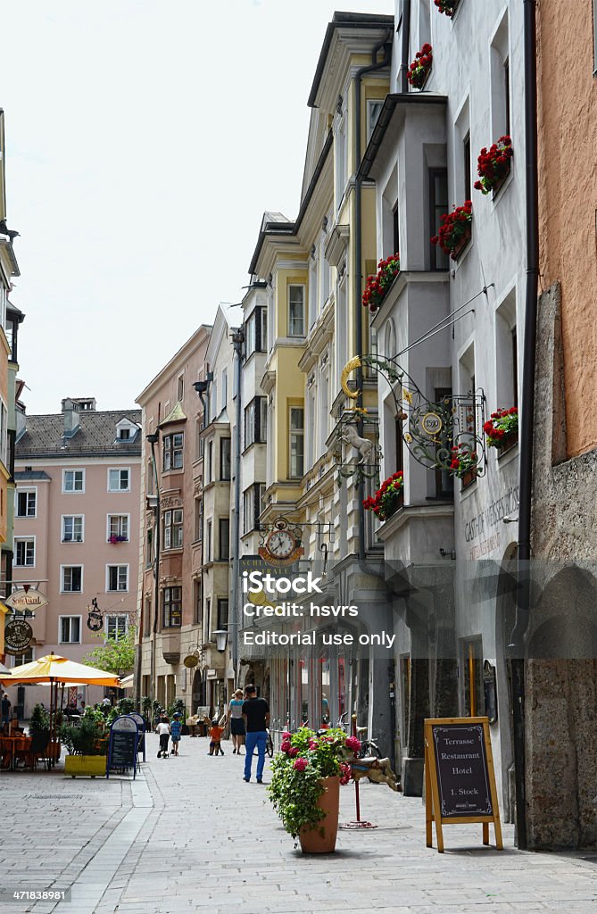 Paysage urbain d'Innsbruck old Town district (Autriche) - Photo de Alpes européennes libre de droits