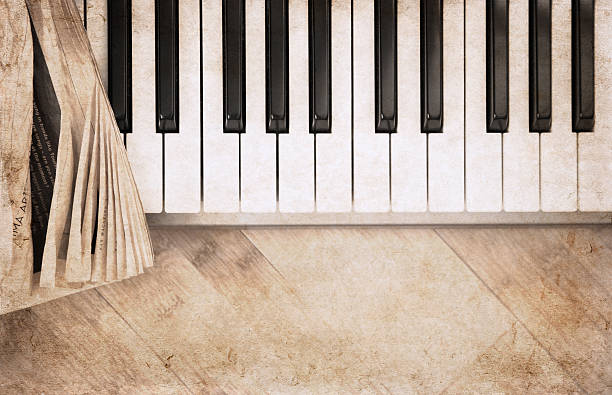 istock artwork  in vintage style,  pianoforte 471839225