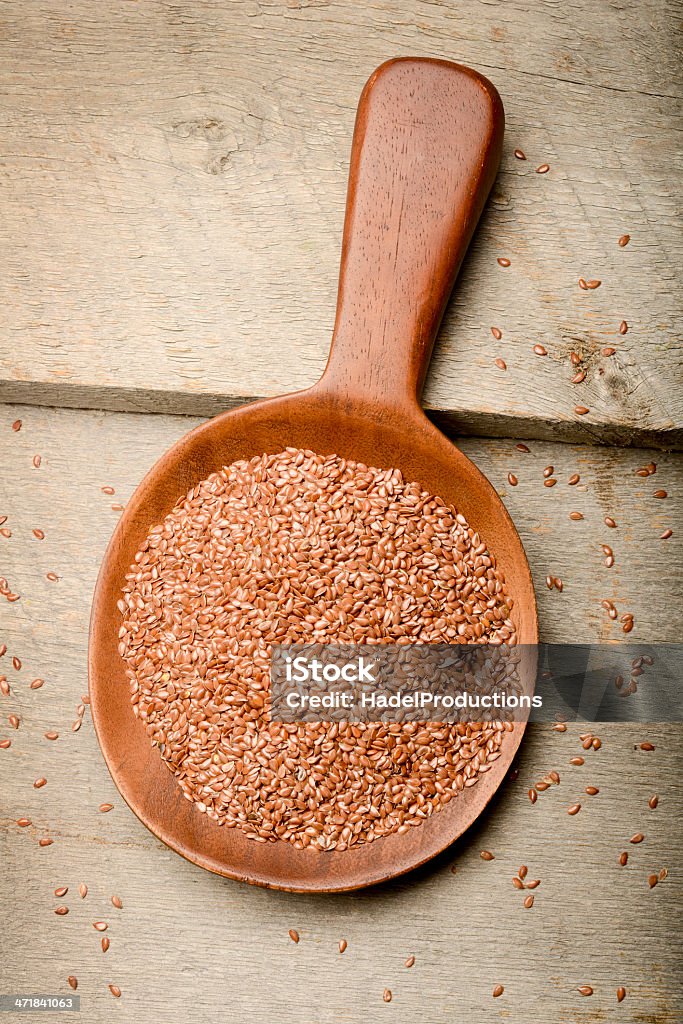 Flaxseed orgánicos - Foto de stock de Alimento libre de derechos