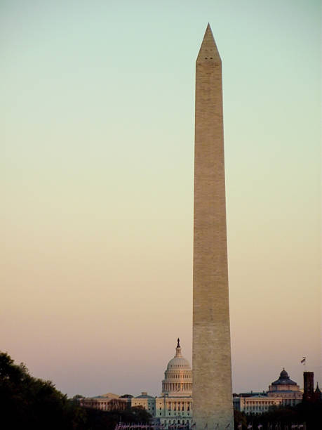 washington monument and the capitol