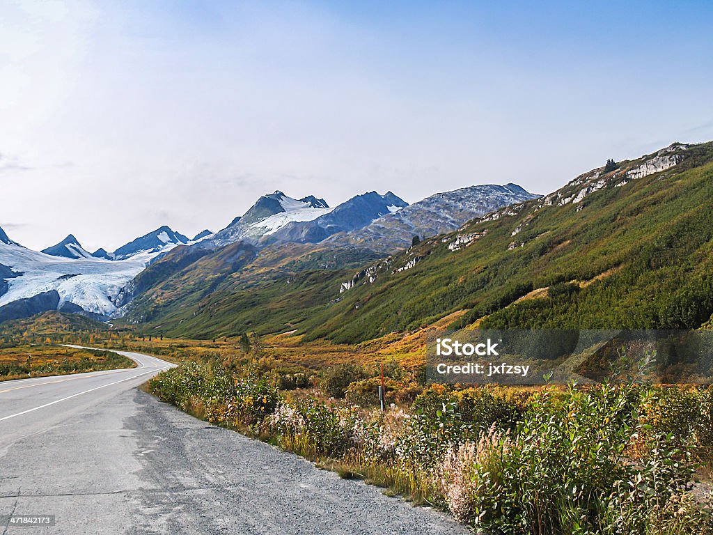 alaska mountain im Herbst - Lizenzfrei Alaska - US-Bundesstaat Stock-Foto