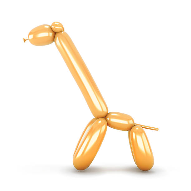 istock Toy from a orange balloon 471842252
