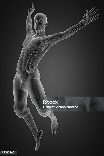 Uomo Saltare Radiografie - Fotografie stock e altre immagini di Immagine a raggi X - Immagine a raggi X, Persone, Saltare