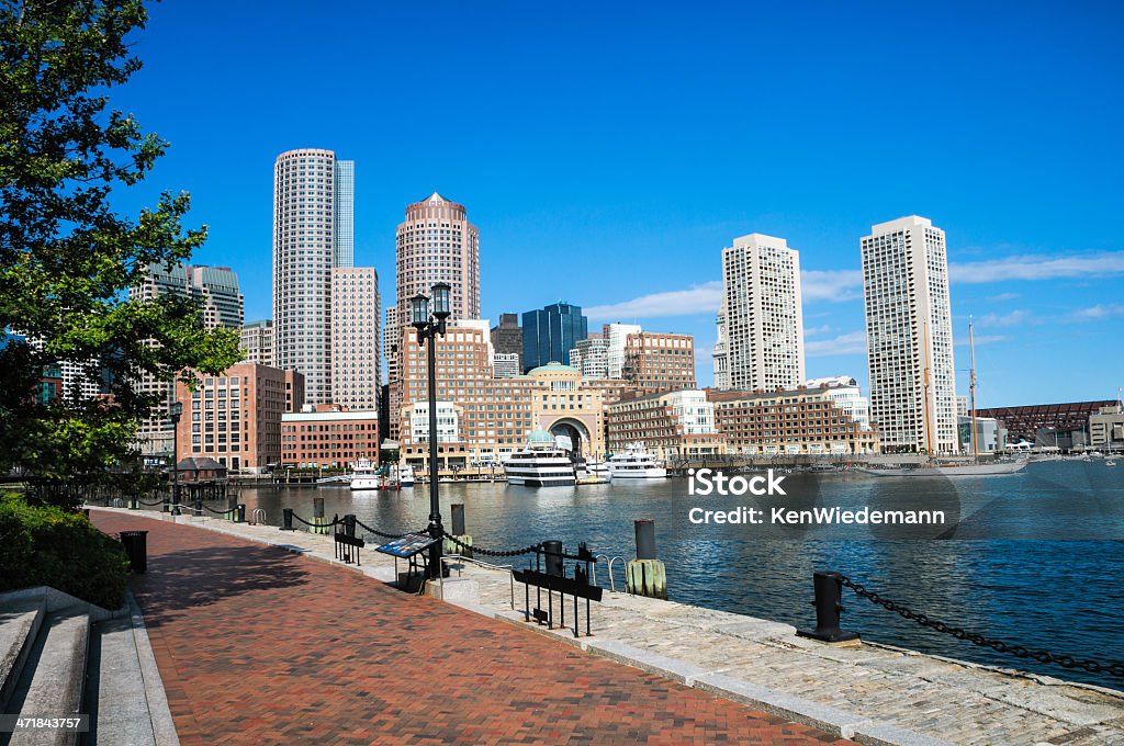 Molo Harborwalk ventola - Foto stock royalty-free di Boston - Massachusetts