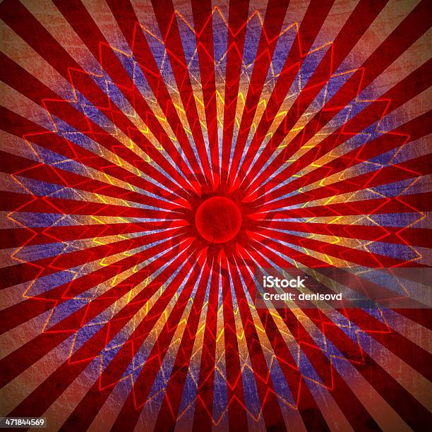 Red Spirutal Sonne Hintergrund Stock Vektor Art und mehr Bilder von Indien - Indien, Indische Kultur, Spiralmuster