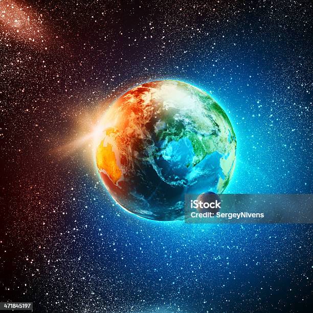 Sunrise Or Sunset Stock Photo - Download Image Now - Adventure, Astronomy, Blue