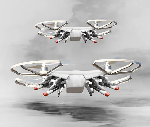 Photo of Drone with missiles.