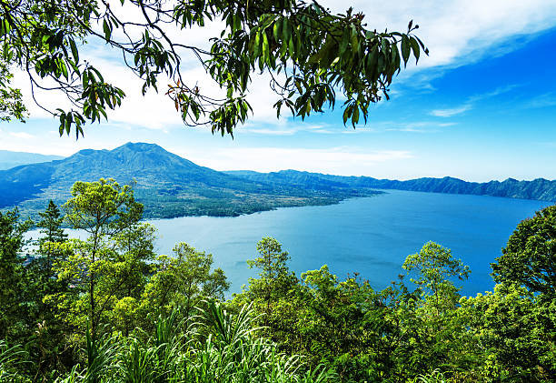 Batur volcano and lake - Bali, Indonesia