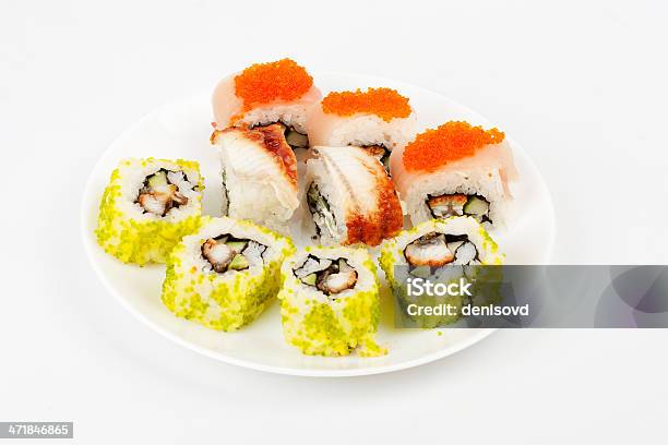 Prato De Frutos Do Mar - Fotografias de stock e mais imagens de Almoço - Almoço, Comida, Comida japonesa