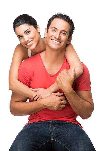Young man and woman love each other very much.
