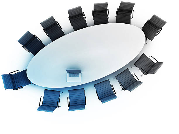 istock Top view of a table for meeting with copy space 471849567