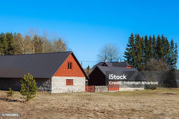 Estonian Village Stock Photo - Download Image Now - 2015, Architecture, Baltic Countries