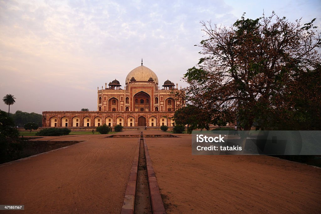 O túmulo de Humayun, Nova Delhi, Índia - Foto de stock de Arco - Característica arquitetônica royalty-free