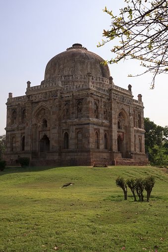 The Lodhi Tombs ruins in the Lodhi Garden in New Delhi, India