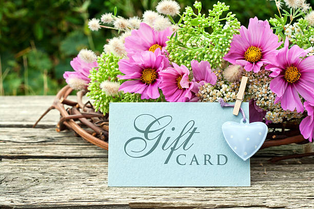 carte-cadeau - cosmos flower cut flowers daisy family blue photos et images de collection